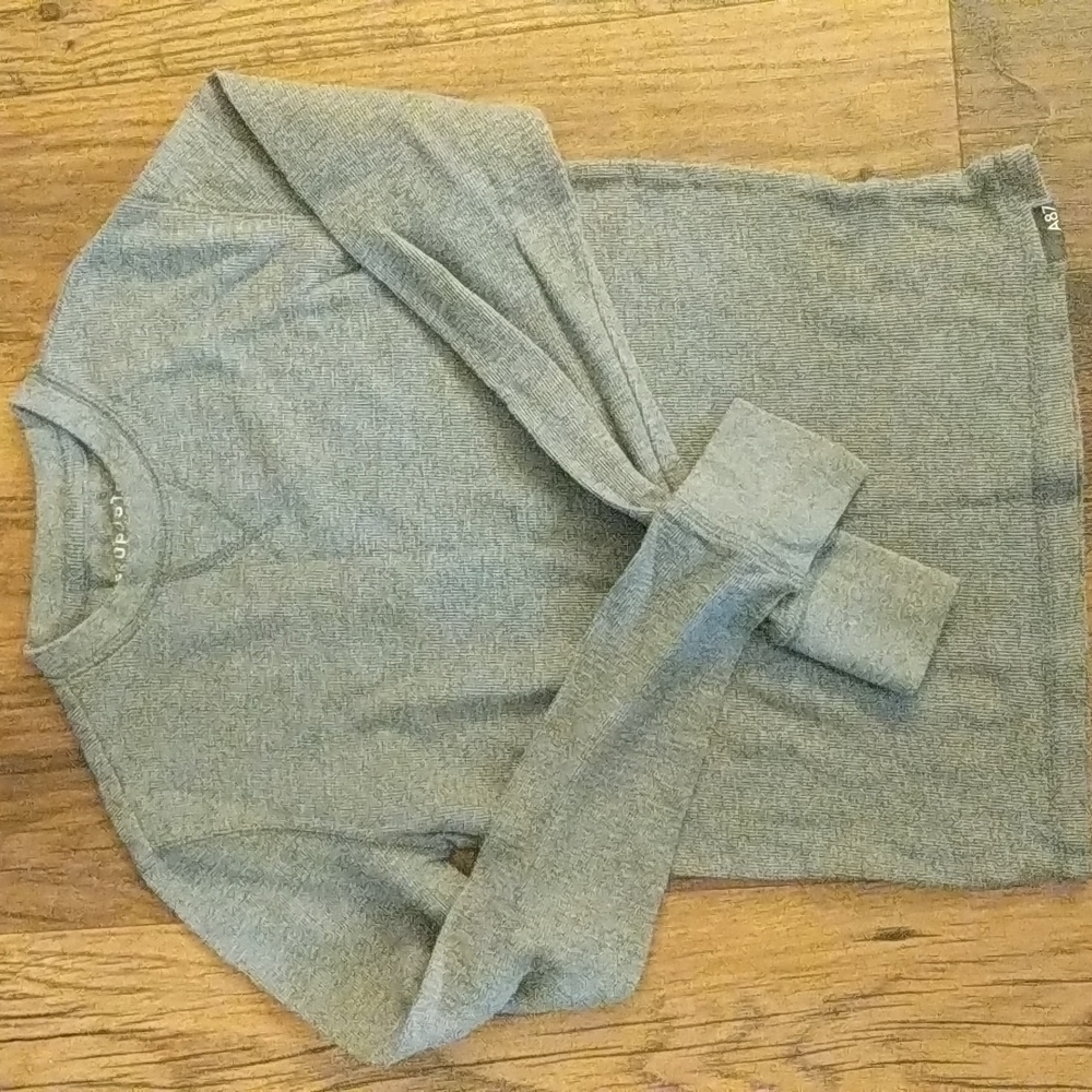 Aeropostale Long sleeve Waffle Shirt gray